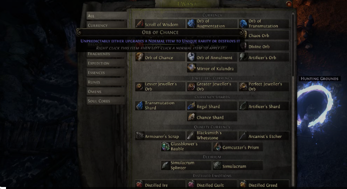 poe 2 Orb of Chance